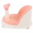 thumbnail image 3 of Silla de ducha para bebés plegable, suave, con asa desmontable, de polipropileno, resistente a la piel, para baño, color rosa, 3 of 14