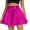 Hot Pink, variant on Bovxnpu Plus Size Skirts For Women, Women's Pleated Skater Skirt Basic Casual High Waisted Ruffles Flared Mini Skirts, Fashion Women's High Elastic Waist Mini Skirts L