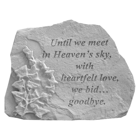 Kay Berry Until We Meet in Heaven Memorial Garden Stone - Walmart.com
