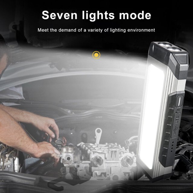 Lampe de Travail LED Rechargeable USB Inspection Flashlight Torche Magnétique Étanche