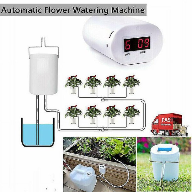 Sistema de riego por goteo automático, controlador de planta, Kit de autorriego para jardín