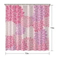 thumbnail image 5 of Waterproof Big Beautiful Dahlia Flowers Art Images Shower Curtain 72x72 Inch Boho Style Polyester Unique Shower Curtain for Bathroom Hotel Home Decor with 12 Plastic Hooks, 5 of 5