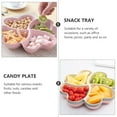 thumbnail image 2 of Masteelf Pink Multigrid Fruit Plate for Home Use Compact Size Snack Plate Made of PP, 2 of 8