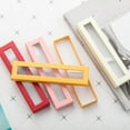 thumbnail image 1 of Exquisite Pencil Case Lining Design Paper Visible Transparent Window Pen Gifts Case for Daily Pink Paper, 1 of 6