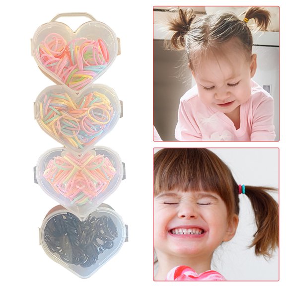 Hair Ties 320 Pieces For Baby Girls Macaron Coloured Disposable Rubber Bands For Girls Rubber Band Children Tie Hair Ties for Boys Small Clear Rubber Bands for Hair Baby Elastic Hair Ties No