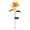 Yellow #4, variant on Solar Epiphyllum Lamp | Outdoor Solar Garden Light with LED | Decorative Stake Light for Yard, or Courtyard | 1-Pack