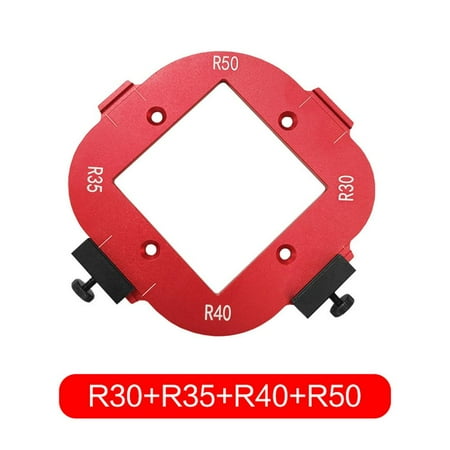 

VP ZIRYXQ 4 in 1 Arc Angle Positioning Template Router Corner Radius Template Corner Radius Jig Router Template Positioning Non Deform Woodworking DIY Positioning Tool for Cutting Machine E9Y8