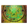 thumbnail image 3 of Tiptophomedecor Mandala Wallpaper Wall Mural - Mandala: Emerald Fantasy, 3 of 4