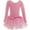 Pink, variant on Dancina Girls Skirted Leotard Sparkle Long Sleeve Tutu Ballet Dress