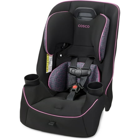 Cosco Easy Elite Slim All-in-One Convertible Car Seat, Pink Rings