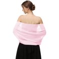 thumbnail image 4 of ORUYROP Châle Foulard Enveloppements Doux Chiffon Dentelle Pashmina pour Robes de Soirée pour occasions Formelles, 4 of 6