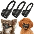 thumbnail image 5 of Set of 3 Breathable Mesh Dog Muzzle for Small & Medium Breeds - Anti-Bite & Bark Pet Mask - Comfortable Fit with Adjustable Straps - Black(3 size), 5 of 8