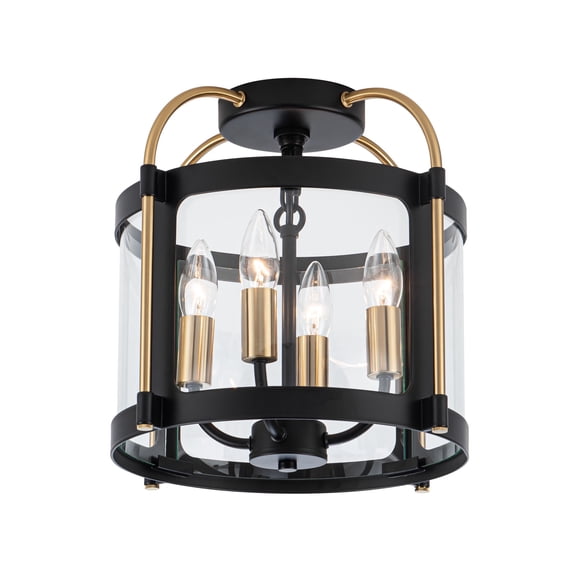 AC11513BB Artcraft Lighting Aurelia - 4 Light Flush Mount-12 Inches Tall and 13 Inches Wide