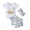 Z03-White, variant on MUXiin My First Easter Outfit Baby Girl Turkey Romper Bodysuit Ruffle Tutu Shorts Bloomer 1st Easter Clothes