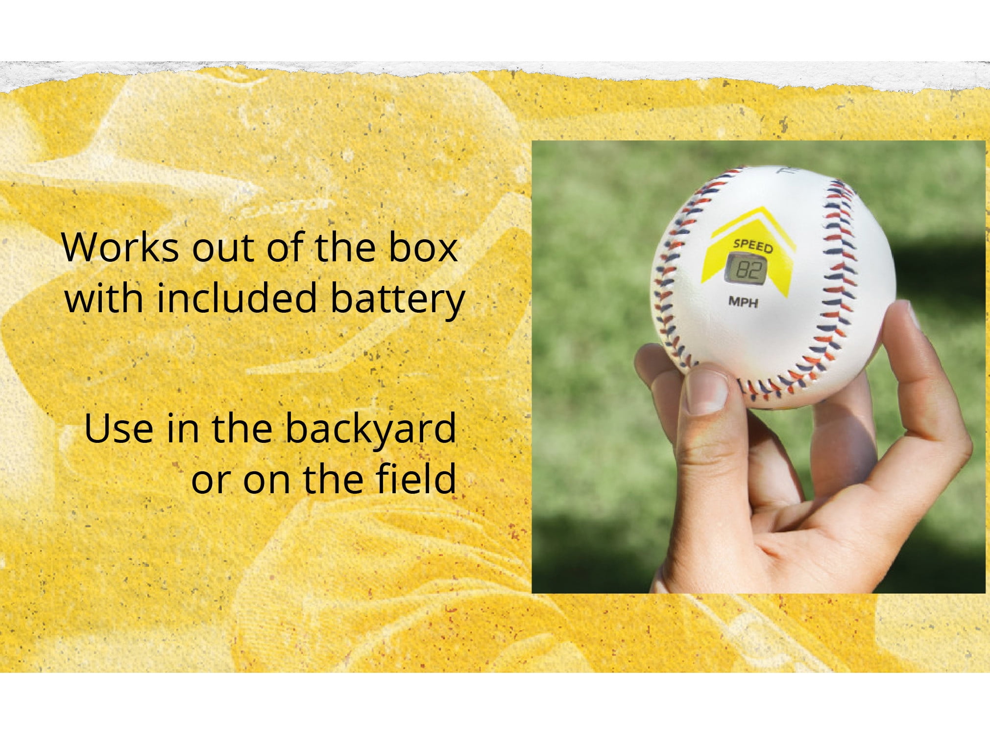 SKLZ Bullet Ball, Baseball Velocity Pitch Training Ball, Measures