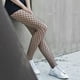 thumbnail image 4 of sweethay Medias de red Buena elasticidad Nylon Calcetines ligeros hasta la rodilla Calcetines altos de moda Medias de seda amigables con la piel Medias Negro, 4 of 6