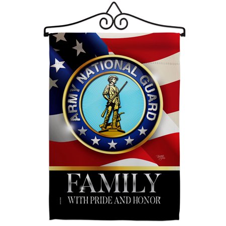 Us Army National Guard Family Honor Garden Flag Set 13 X18.5 Double-Sided Yard Banner