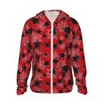 thumbnail image 1 of Fotbe A Web With A Spider 1 Chaqueta con Protección Solar UPF 50+ para Hombre y Mujer, Camisa con Capucha y Bolsillos-Large, 1 of 7