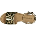 thumbnail image 4 of Women's Aerosoles Demarest Espadrille Ankle Strap Flat Sandal Leopard Faux Leather 6.5 M, 4 of 5