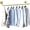Gold, variant on PETGLE 72inch Industrial Pipe Clothes Garment Rack Ceiling Mount For Hanging Rod Bar for Laundry Room Up to Max Load 135Lb