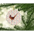 thumbnail image 2 of Ring-necked Common Pheasant Christmas Ceramic Ornament 2.8 in x 2.8 in, 2 of 3