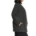 thumbnail image 2 of Max & Mia Women's Open Front Lightweight Drape Cardigan with Pockets (US, Alpha, Small, Regular, Regular, Heather Charcoal), 2 of 4