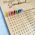 thumbnail image 2 of BESTSKY Phase 10 Score Board - Wooden Phase 10 Scorecard and Round Tracker for Family Board Card Games, 2 of 4