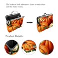 thumbnail image 3 of Thanksgiving Elegant Microfiber Coin Purse with Zinc Alloy Jaws - Compact and Stylish Small Wallet, 4.3x4.7 in/11x12 cm Size, 3 of 7