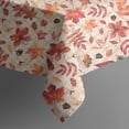 thumbnail image 5 of Autumn Fall Leaves Pattern Square Tablecloth,Waterproof Square Table Cover,Wipeable Spillproof Washable Table Cover for Home Kitchen Party Decor 42"X42"(107x107cm), 5 of 6