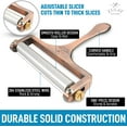 thumbnail image 2 of Zulay Kitchen Wire Cheese Slicer with Adjustable Thickness Stainless Steel - Copper, 2 of 9