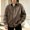 Khaki plus size button down shirts a1, variant on thefmos Men's Plus Size Long Sleeve Button Down Shirts Fall Winter Collared Casual Loose Fit Basic Tops Business Work Outfits Clothes, Blue 2XL