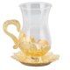 thumbnail image 1 of Gold Coffee Cups European Beautifully Carved Coffee Cup Elegant Retro Zinc Alloy Teacup with Saucer for Bar Tea Table, 1 of 4