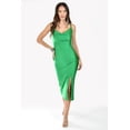 thumbnail image 1 of Vestido midi escote drapeado Roman Fashion /Juvenil, 9301 (Verde) verde CH, 1 of 6