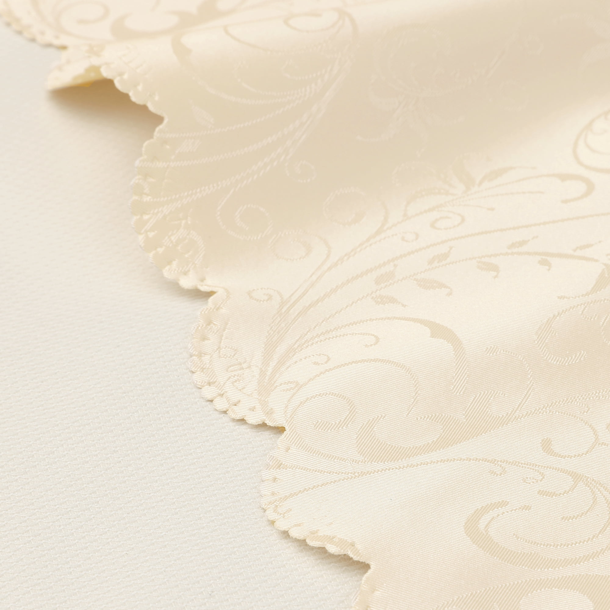 Unique Bargains Round Waterproof Vinyl Tablecloth, Wrinkle-Resistant Table Cover, Suitable Champagne 71x71inch