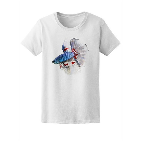 Cute Betta Fish, Animal Lovers T-Shirt Women -Image by Shutterstock, Female XX-Large