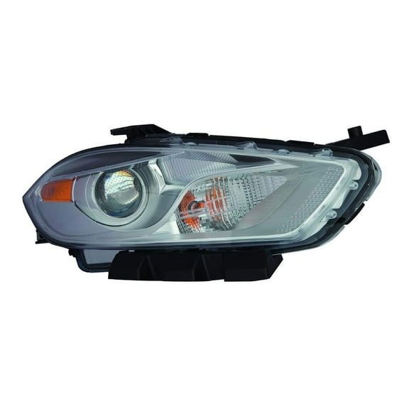 KAI New CAPA Certified Standard Replacement Passenger Side Headlight Assembly, Fits 2013-2015 Dodge Dart