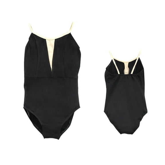 Zwiiyzr Gymnastics Leotard for Girl 2-15Y Sleeveless One Piece Bodysuit Ballet Dance Top Black