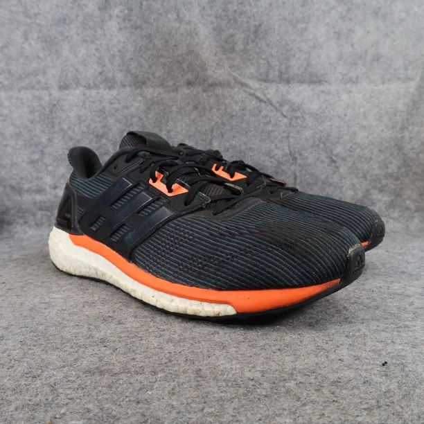 Ad-id-as Shoes Men 13 Athletic Trainer Supernova Running Sport Active Black Orange