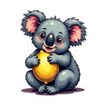thumbnail image 6 of cartoon Koala theme Stickers, Waterproof Koala theme Sticker for Water Bottle Laptop Phone Cases Planner Skateboard Luggage Helmet Party Favor Decor, Ideal for Adults Teens Teacher Rewards, 6 of 9