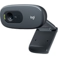 thumbnail image 2 of Logitech C270 Webcam, HD 720p Video Calling With Built-in Microphone Web-Cam For Desktop Monitor, PC / Computer Laptop, Web Camera Bundle With USB Type -C Adapter And Accessories, 2 of 7