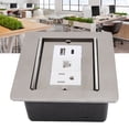 thumbnail image 1 of Recessed Floor Outlet, Embedded Installation Recessed Floor Socket 3 Prong USB A USB C LAN Port Sliding Door Stylish  for Floors Countertops Decks Tables, 1 of 7