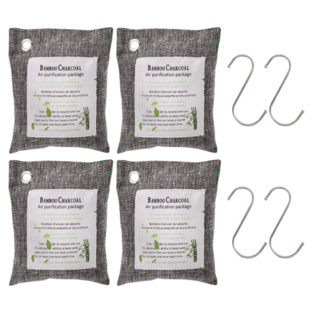 Set 8pz Bolsas de carbón activado purificadoras absorbe malos olores