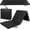 Black, variant on 6' x 2' Tri-Fold Portable Folding Exercise Gym Mat Extra Thick Foam Gymnastics Mat Aerobics Yoga Martial Arts MMA Stretching Core Workouts w/Carrying Handle
