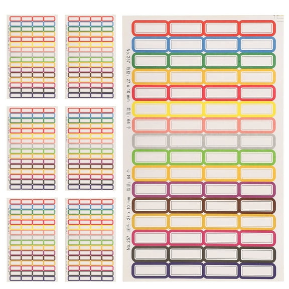 unbranded 20 Sheet Small Name Label Stickers Multi-Purpose Labels Tag For Storage Bins For Organizing And Personalizing For Jars Test Tubes Binders Paper Notebook