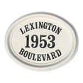 thumbnail image 1 of QualArc CCAB-OVL-BT 20 in. Engraved Oval Cast Concrete Address Block in Burnt Tuscan Color, 1 of 1