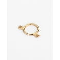 thumbnail image 4 of FANSING Gold Septum Jewelry 16g Cat Septum Ring Surgical Steel Piercing Rings 16 Gauge 8mm Daith Hoop Earring, 4 of 4