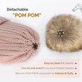 thumbnail image 3 of FURTALK Womens Winter Knitted Beanie Hat with Faux Fur Pom Warm Knit Skull Cap Beanie for Women, 3 of 6
