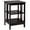 Dark Brown, variant on Kadyn Nightstand,Desktop Table,Side Table,End Tables,3-Tier Nightstand Sofa Side Table with Baffles and Round Corners-Black