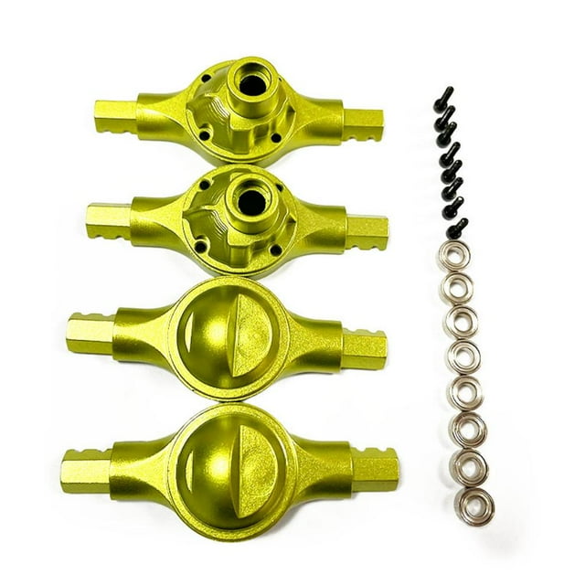 Xingzhi 2pcs Aluminum Alloy Front And Rear Axle Housings For XMYKC01CM 1/16 Crawler CNC Machined RC Car Accessories Green