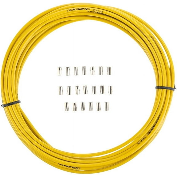 Jagwire 5mm Sport Brake Housing with Slick-Lube Liner 10M Roll, Yellow